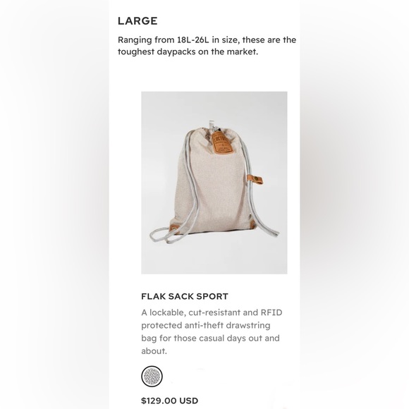 Loctote the original anti-theft bag. NWT. - Picture 1 of 5